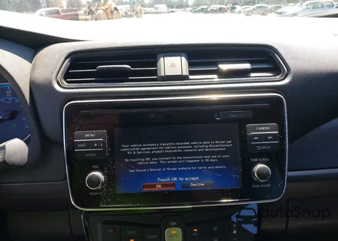 2018 Nissan Leaf Sl z USA, uszkodzony, nr VIN 1N4AZ1CP4JC317469